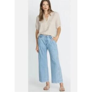 Johnny Was | Noah Pleated Trouser Size 30 High Rise Relaxed